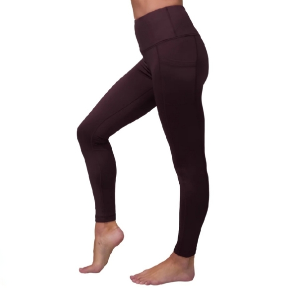 90 Degree By Reflex Pants - New 90 DEGREE BY REFLEX High Waist Power Flex Fleece Lined Leggings Tights L NWT